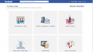 How to set up a facebook page