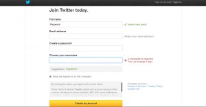 How to set up a twitter page